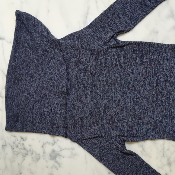 Long Lightweight Top with large Cowl Neck one side off shoulder and 3/4 sleeves. - Picture 4 of 5